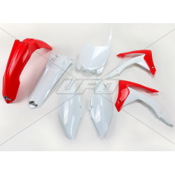 UFO KOMPLET PLASTIKÓW HONDA CRF 450 '13-'16, CRF 250R '14-'17 KOLOR OEM (BIAŁY/CZERWONY)