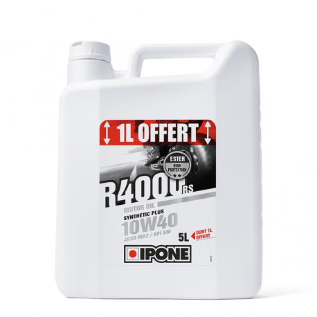 IPONE R4000 RS 10W40 OLEJ SILNIKOWY SEMISYNTETYK 5L (ESTER, MA2) - PROMOCJA 4+1 (AKC) (4)