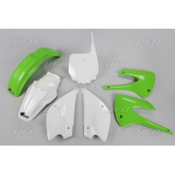 UFO KOMPLET PLASTIKÓW KAWASAKI KX 85 '13 KOLOR OEM (ZIELONY/BIAŁY) 9KA218E999)