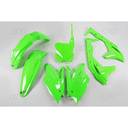 UFO KOMPLET PLASTIKÓW KAWASAKI KXF 250 '18-19 KOLOR ZIELONY FLUO