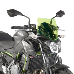 KAPPA SZYBA KAWASAKI Z 650 (17-20) 28 X 33 CM LIME Z PODŚWIETLANYMI KRAWĘDZIAMI Z MOCOWANIAMI