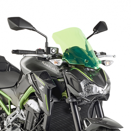 KAPPA SZYBA KAWASAKI Z 900 (17-18) 37 X 32 CM LIME Z PODŚWIETLANYMI KRAWĘDZIAMI Z MOCOWANIAMI