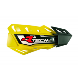 RACETECH OSŁONY RĄK (HANDBARY) FLX CROSS/ENDURO KOLOR ŻÓŁTY (Z 2 RODZAJAMI MOCOWAŃ DO KIEROWNICY ORAZ MANETEK)