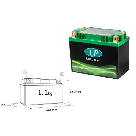 LANDPORT AKUMULATOR LITOWO-JONOWY LIFEPO4 LFP16 (165X86X130) (YB16B, YB16CLB, YB18A, YB18LA2, SYB16LB) (WAGA 1100G) (6)