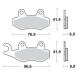 MOTO-MASTER PROMOCJA KLOCKI HAMULCOWE KH135 / KH214 SINTER METAL RACING: 12 (SINTERPRO SERIES RACING GP) KAWASAKI: KX 125-250-50