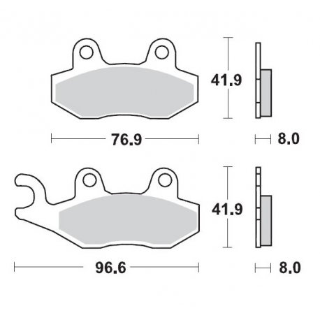 MOTO-MASTER PROMOCJA KLOCKI HAMULCOWE KH135 / KH214 SINTER METAL RACING: 12 (SINTERPRO SERIES RACING GP) KAWASAKI: KX 125-250-50