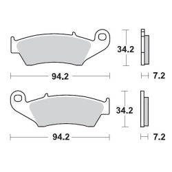 MOTO-MASTER KLOCKI HAMULCOWE KH185 / KH389 SINTER METAL OEM: 11 (SINTERPRO RACING) HONDA: CR 125-250-500, CRF 450, XR 400-600-65