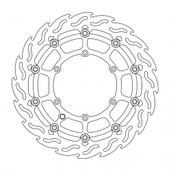 MOTO-MASTER PROMOCJA TARCZA HAMULCOWA PŁYWAJĄCA FLAME PRZÓD SUPERMOTO 320MM KTM/HUSQVARNA/HUSABERG