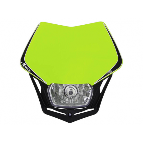 RACETECH LAMPA PRZEDNIA V-FACE KOLOR ŻÓŁTY FLUO/CZARNY