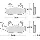 TRW LUCAS KLOCKI HAMULCOWE KH135 KH214 SINTER OFFROAD APRILIA SX 125 '18-, HONDA NSR 150 02-, KAWASAKI KLX 125 10-13, KDX 250 90