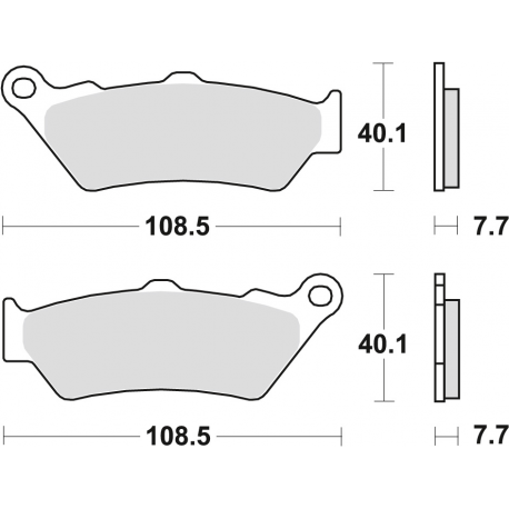 TRW LUCAS KLOCKI HAMULCOWE KH209 KH209/2 SINTER STREET APRILIA PEGASO 650 97-10 ETV 1000 CAPONORD 01-09, BMW F 650 / CS / GS / D