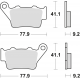 TRW LUCAS KLOCKI HAMULCOWE KH208 SINTER OFFROAD APRILIA PEGASO 650 01-10, ETV1200 CAPONORD 13-17, HONDA NX 650 DOMINATOR 95-01,