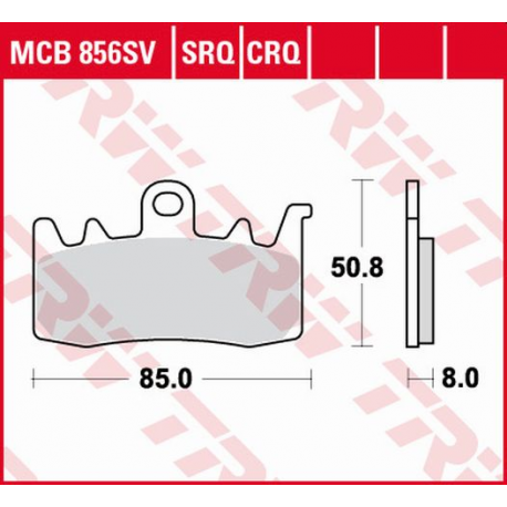 TRW LUCAS KLOCKI HAMULCOWE KH630 SINTER STREET BMW F 800 R 15-, S 1000 XR 17-, R 1200 GS / ADV / R / RT 13-18, R-NINE T 13-16, R