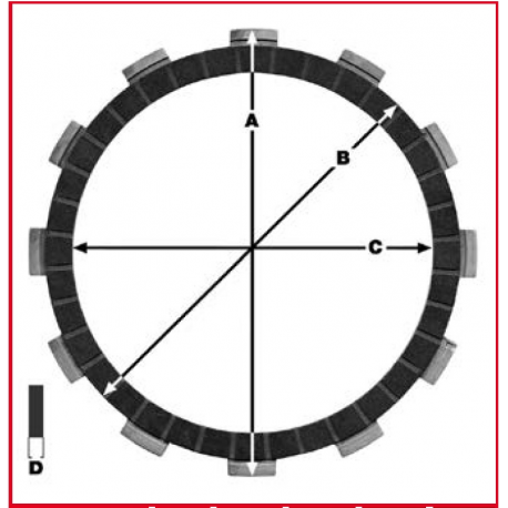 TRW LUCAS TARCZE SPRZĘGŁOWE SUZUKI VS 600 94-97, DR 650 90-95, SV 650 99-02, VS,750 86-91, VL 800 01-17, VS 800 92-03, VX 800 90