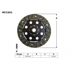 TRW LUCAS TARCZA SPRZĘGŁOWA BMW R 50 / 60 69-73, R 75 69-80, R 90 73-76, R 100 76-80, (EBS6603) (PROMOCJA)