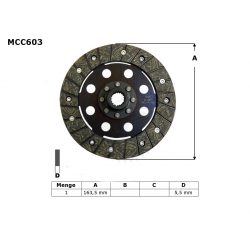 TRW LUCAS TARCZA SPRZĘGŁOWA BMW K 75 C / RT / S 85-96, (EBS6604)