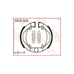 TRW LUCAS SZCZĘKI HAMULCOWE (80X18MM) (H322) KTM SX 50 MINI 00-07, SX 50 PRO JUNIOR 96-02 (PROMOCJA)