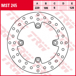 TRW LUCAS TARCZA HAMULCOWA PRZÓD/TYŁ HONDA CBR 125 04-17, CRF 250 13-, CB 600 HORNET 98-06, CBR 600 F / RR 91-16, XR 650 L 93-97