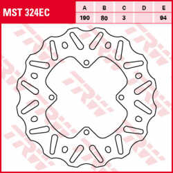 TRW LUCAS TARCZA HAMULCOWA TYŁ HONDA CR 80 92-02, CR 85 03-08, CRF 150 07-19 (PROMOCJA)