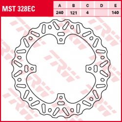 TRW LUCAS TARCZA HAMULCOWA TYŁ HONDA CR 125 / 250 02-07, CR / CRF 250 / 450 02-,