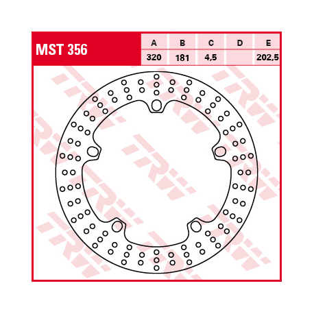 TRW LUCAS TARCZA HAMULCOWA PRZÓD BMW F 800 / R / S / ST 08-17, S 1000 RR 19-, R 1200 S / RT / ST / RS / R 05-16, R 1200 R-NINE T