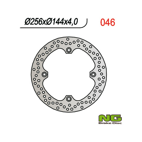 NG TARCZA HAMULCOWA PRZÓD HONDA XL 600V TRANSALP '97-'99, NX 650 DOMINATOR '88-'04, XR 650L '03-'12 (256X144X4), CB450S '85-'89