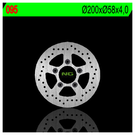 NG TARCZA HAMULCOWA TYŁ KYMCO 125/150/200 (200X58X4) (5X10,5MM)