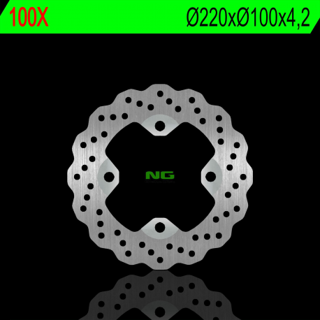 NG TARCZA HAMULCOWA TYŁ KAWASAKI ER 6F/N 06-17, ZX 6R 02-17, KLE 650 07-14, Z 750 03-06, ZX 9R 98-03, ZX 10R 104-10 (220X100X4,2