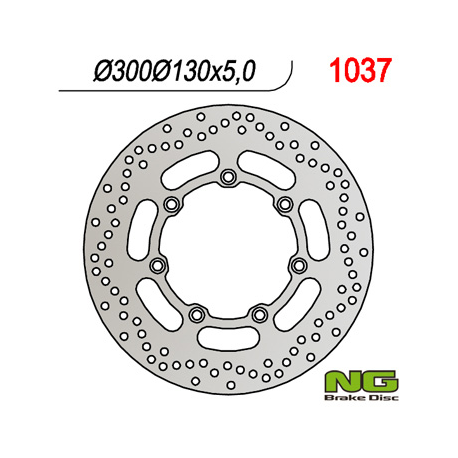 NG TARCZA HAMULCOWA PRZÓD KAWASAKI VN 800 '97-'03, EN 500 '94-'03, VN1500 '92, VN 1500 CLASSIC '97 (300X130X5)