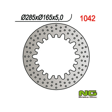 NG TARCZA HAMULCOWA PRZÓD/TYŁ BMW R80 RT/K75/K1100/R1100RS (285X165X4,8)