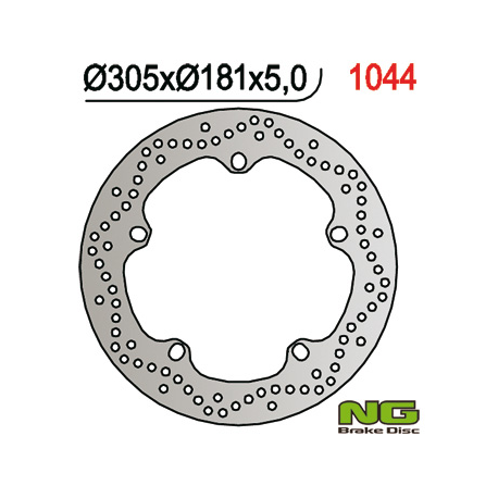 NG TARCZA HAMULCOWA PRZÓD BMW R 850GS '99-'07/1100GS '94-'01/1150/1200GS '04-'18, F750 GS '18-'20, F850 GS '19-'20 (305X181X4,8)