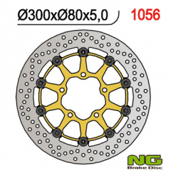 NG TARCZA HAMULCOWA PRZÓD KAWASAKI ER6 F/N, ZX 10R 04-15, ZX6R 05-16, KLE 650 VERSYS 07-15, Z 750 (300X80X5MM) (5X10,MM) PŁYWAJĄ