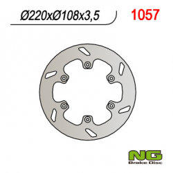 NG TARCZA HAMULCOWA TYŁ GAS GAS 125/250/300/450 '94-'20 (220X108X3,5) (6X6,5MM)