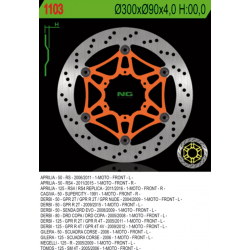 NG TARCZA HAMULCOWA PRZÓD APRILIA RS 50/125 '11-'14 (RS4), RS50 '07-'08, DERBI 50/80/125 (300X90X4) (6X6,5MM)