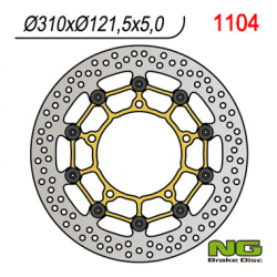 NG TARCZA HAMULCOWA PRZÓD SUZUKI B-KING '07-13, GSF650/1250 '07-16, GSXF650/1250 '10-18, GSXR1300 '08-18,(310x121x5MM) (5X10,5MM