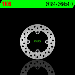 NG TARCZA HAMULCOWA TYŁ KAWASAKI KX 80 '84-'99 (184X84X4) (4X6,5MM)