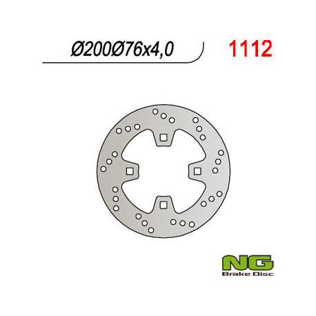 NG TARCZA HAMULCOWA TYŁ KTM QUAD 450/505/525 (200x76x4)