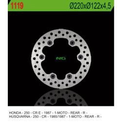 NG TARCZA HAMULCOWA TYŁ HUSQVARNA CR 250 '85-'87 (220X122X4,5)