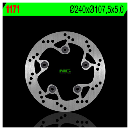 NG TARCZA HAMULCOWA TYŁ KTM DUKE 690/790/890 '08-'20, SUPERMOTO 950/990 '05-'08, SUPERDUKE 690/950/990 (240X107,5X5) (5X8,5MM)