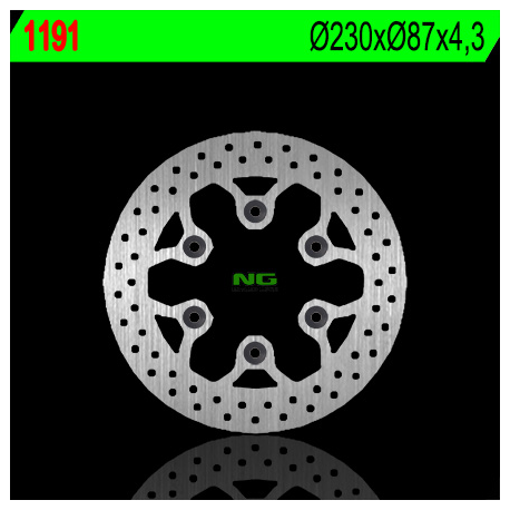 NG TARCZA HAMULCOWA TYŁ HYOSUNG GT 125/250/650 (230X87X4,2) (6X10,5MM)