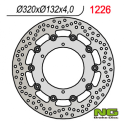 NG TARCZA HAMULCOWA PRZÓD YAMAHA XT660 X '04-'16 320 MM (320X132X4) (PŁYWAJĄCA)(6x8,50mm)