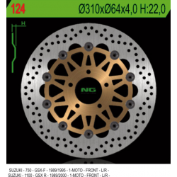 NG TARCZA HAMULCOWA PRZÓD SUZUKI GSXR 1100 '89-'00, GSXR 750 '89-'95 (310X64X4)