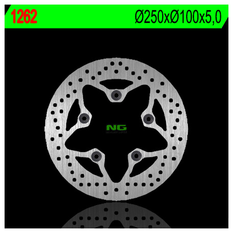 NG TARCZA HAMULCOWA TYŁ KAWASAKI ZRX 1100/1200 '99-'06, ZZR 1200 '02-'05 (220X100X5) (5X10,5MM)