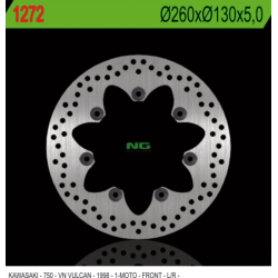 NG TARCZA HAMULCOWA PRZÓD KAWASAKI VN750 VULCAN (260X130X5MM) 7 OTWORÓW ŚR.10,5