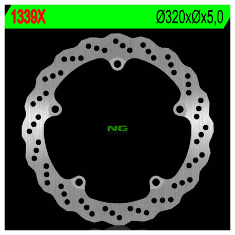 NG TARCZA HAMULCOWA PRZÓD HONDA CB 650F '14-'15, CTX 700 '13-'17 (320X5) (5X10MM) WAVE