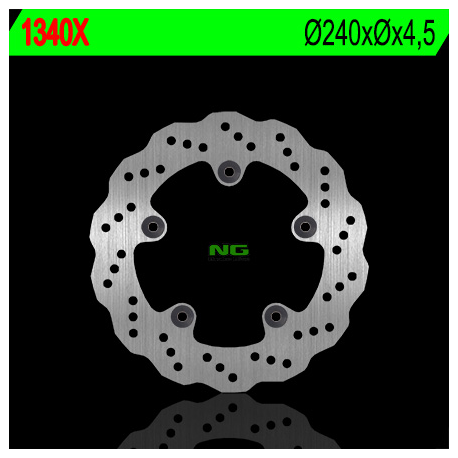 NG TARCZA HAMULCOWA TYŁ HONDA CB 650 '14-'18, INTEGRA 670 '12-'13, CTX 700 '13-'17, NC 750 X/S 14-18 (240X5) (5X10,5MM) WAVE