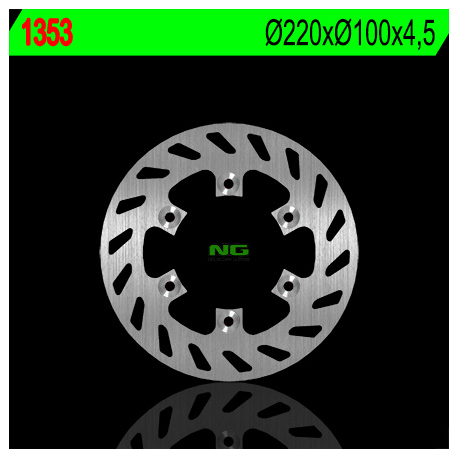 NG TARCZA HAMULCOWA TYŁ KAWASAKI KDX 125 '90-'99, KDX 250 '91-'93, KDX 220 '94-'96 (220X100X4,5) (6X10,5)