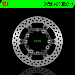 NG TARCZA HAMULCOWA PRZÓD KAWASAKI KX 125/250 '89-'05, KLX 250/300/650R '93-'07, SUZUKI RMZ 250 '04-'06 (PŁYWAJĄCA) (25X100X3) (