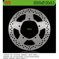 NG TARCZA HAMULCOWA PRZÓD KAWASAKI VN 900 CLASSIC/CUSTOM '06-'09 (300X130X5MM) 5 OTWORÓW O ŚR.10,5