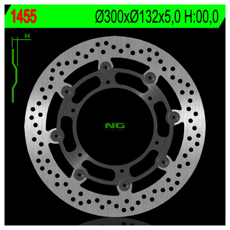 NG TARCZA HAMULCOWA PRZÓD YAMAHA WR 250X '08-'12 (SUPERMOTO) (PŁYWAJĄCA)